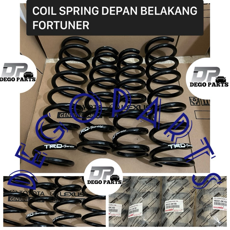 Jual COIL SPRING PERKEONG DEPAN BELAKANG FORTUNER TRD ASLI ORIGINAL ...