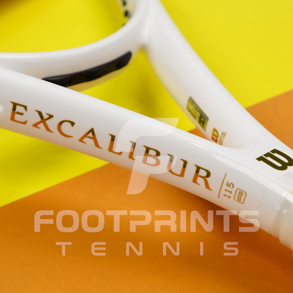 Jual Raket Tenis Wilson Excalibur White Gold Tennis Racket 243 gr ...