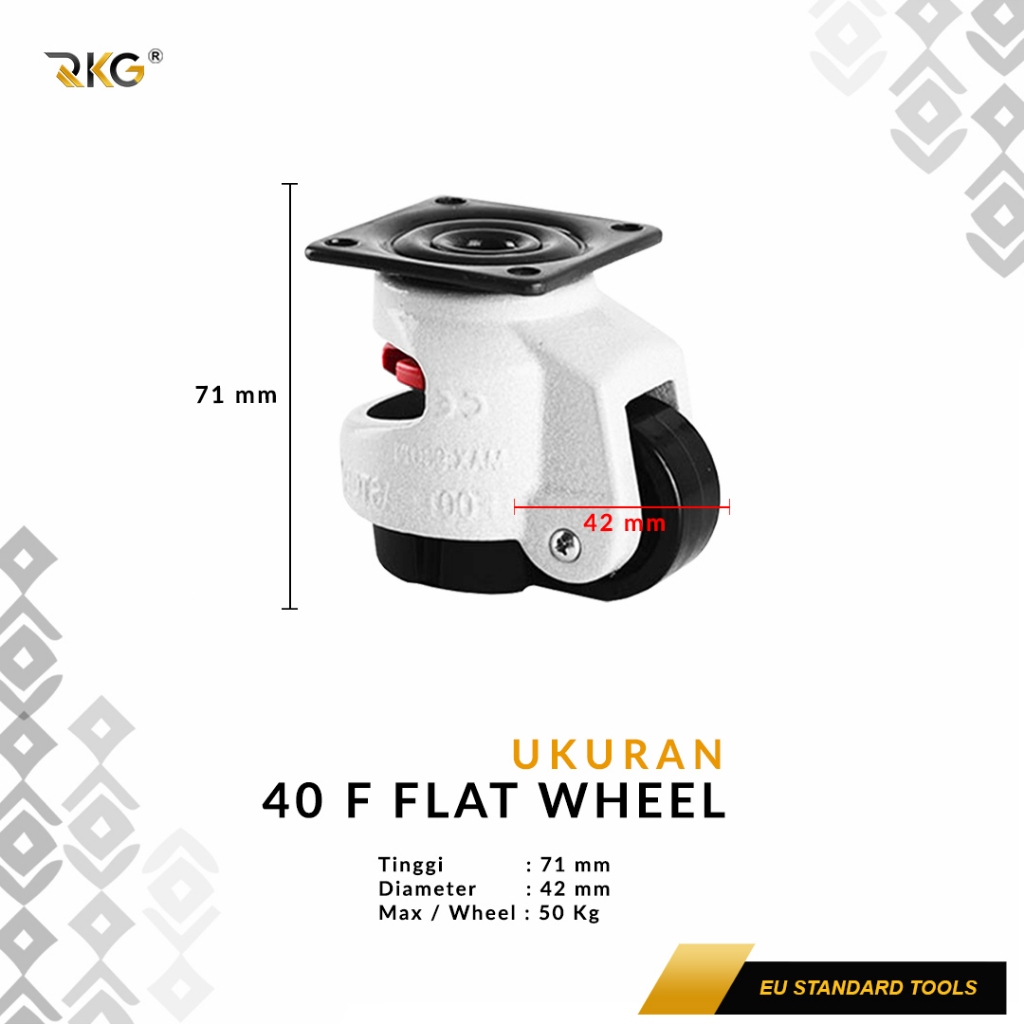 Jual Roda Stabil Adjuster Caster Wheel Heavy Duty Adjustable Leveling ...