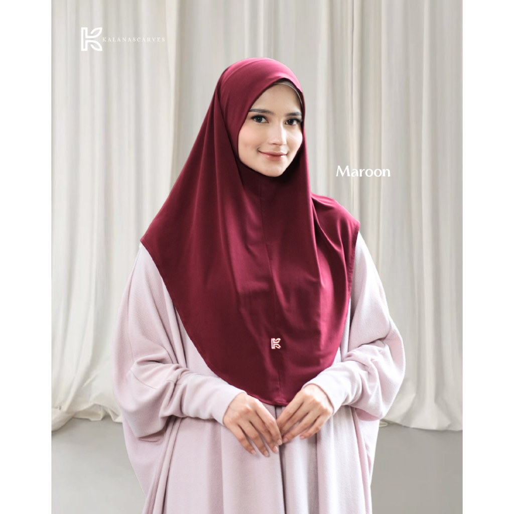 Kalana Scarves Saba Bergo Hijab Bergo Instan Tanpa Pet Jersey Premium
