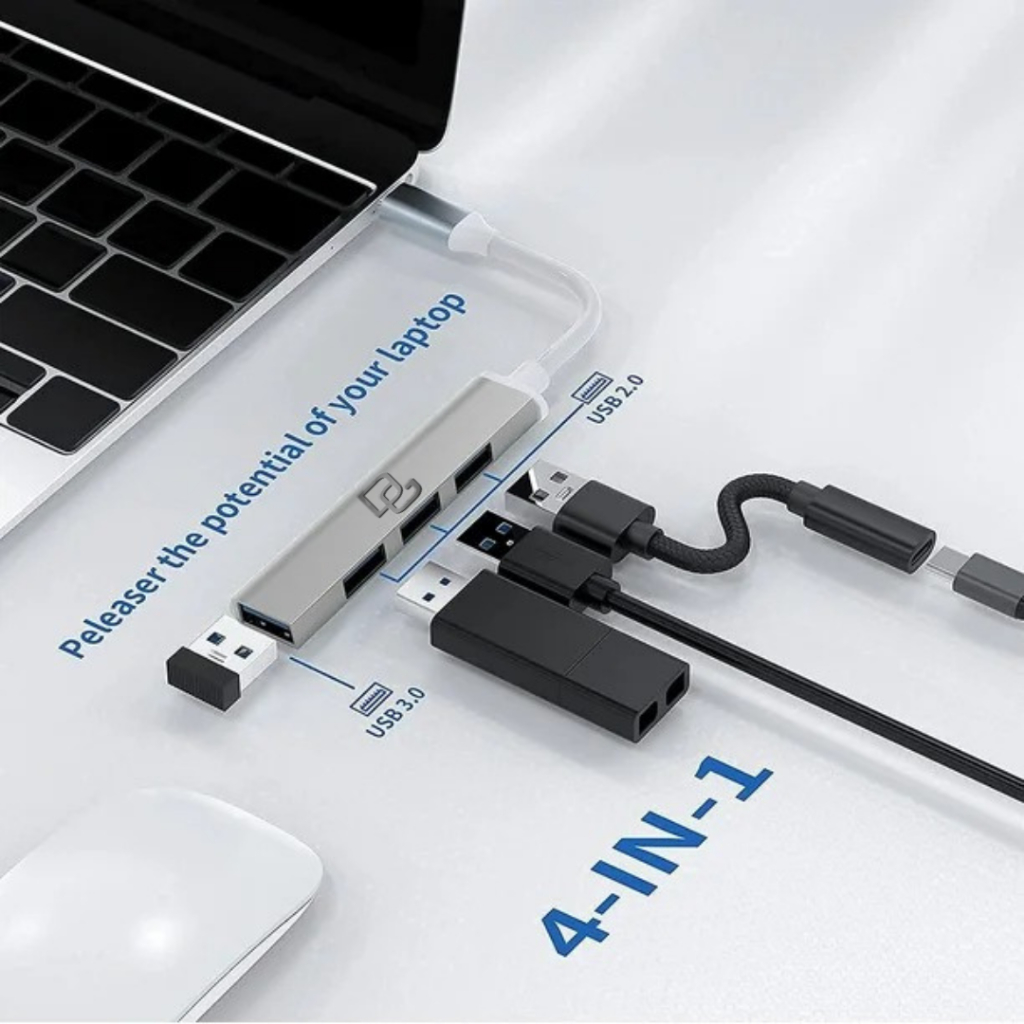 Jual DIGIGEAR | Converter Hub Type C Adapter 4 in 1 to USB 3.0 4 PORT ...