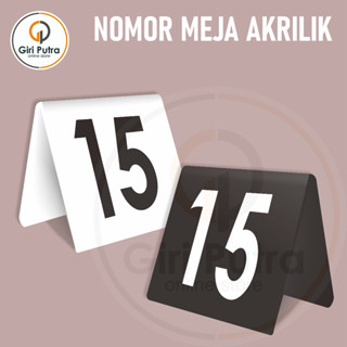 Jual Akrilik Nomor Meja Nomor Meja Akrilik Print Uv Shopee Indonesia