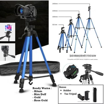 Tripod Tr 3366 1 4 Meter 140 Cm Premium Portable Tripod Kamera Handphone Hp Ring Light