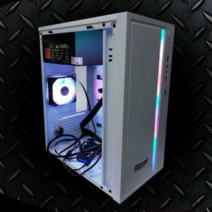 Jual CASING MAGIX GAMING D1 PUTIH + PSU 500 WATT + FAN RGB TIPE D 1 ...