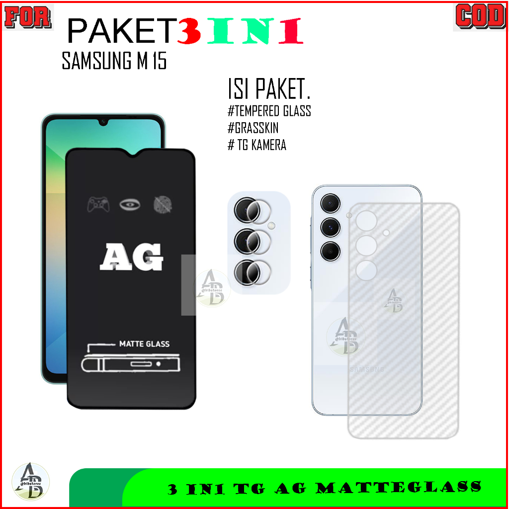 Jual Promo Paket In Tempered Glass Grasskin Carbon Dan Tg Ksmera Samsung M Shopee Indonesia