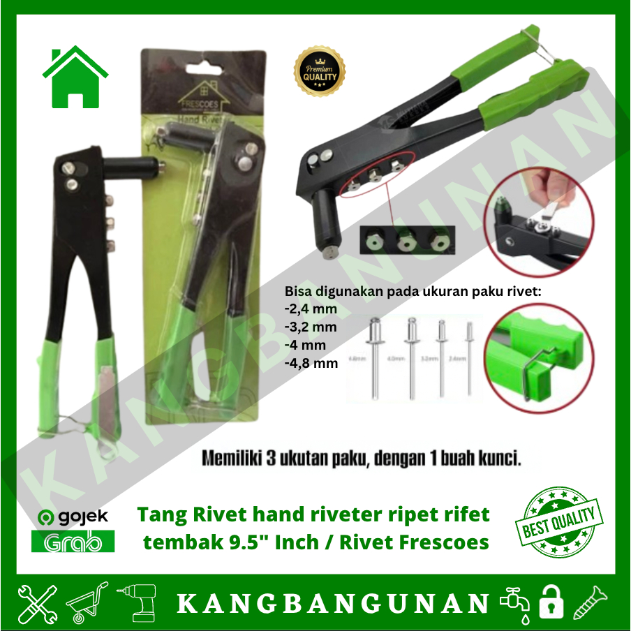 Jual Tang Rivet hand riveter ripet rifet paku tembak 9.5