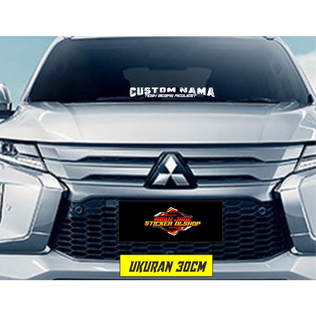 Jual Stiker Nama Mobil Motif Custting Sticker Custom Kaca Mobil ...