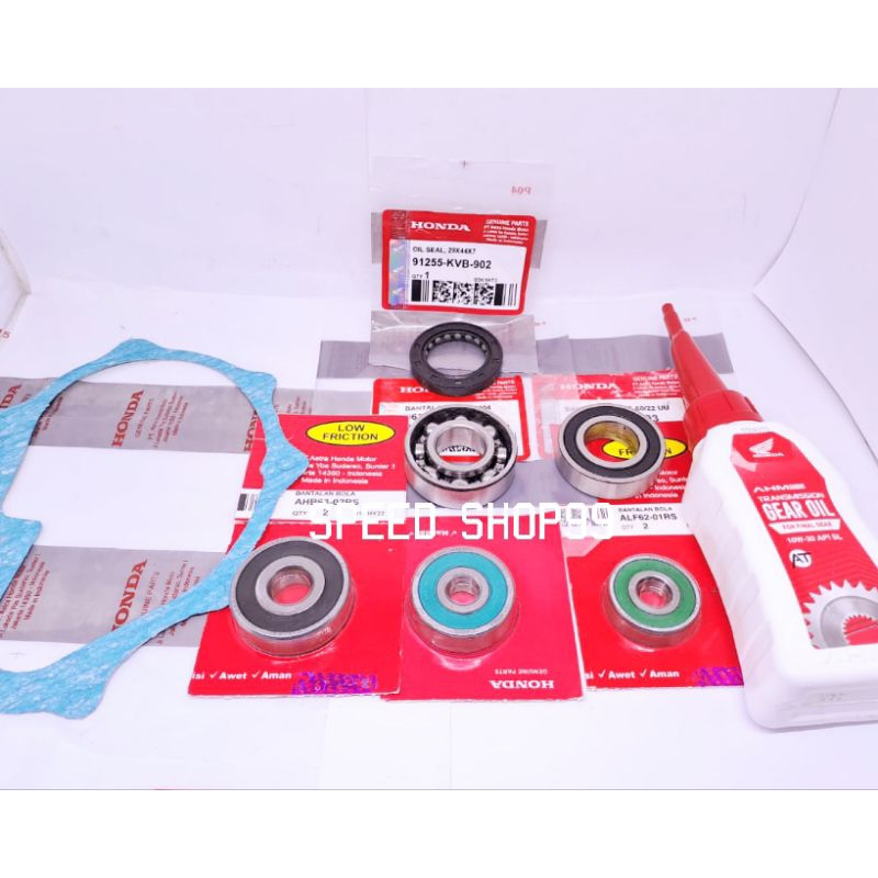 Jual Bearing rasio set 5PCS+Sil roda+Oli+Paking KOJ Genio Beat deluxe ...