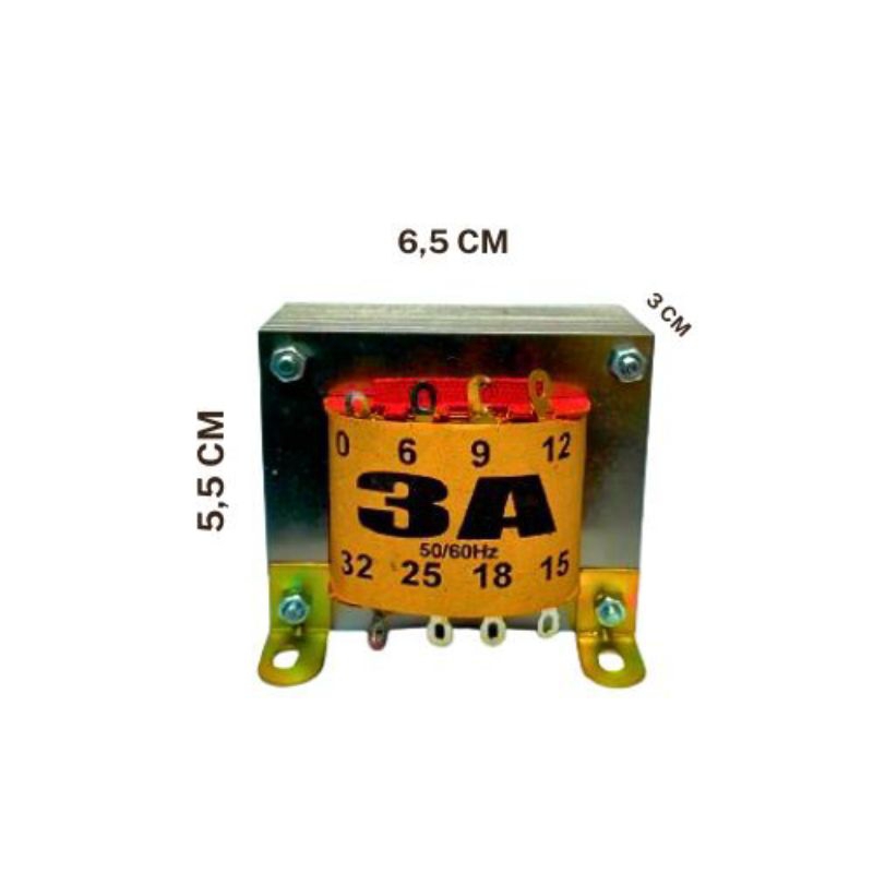 Jual Trafo 3a non ct 32v / travo non ct 3 amper 32v kecil tembaga murni ...