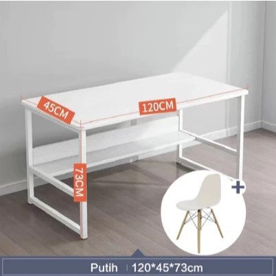Jual ( GARANSI 12 BULAN ) MEJA BELAJAR KAYU SET KURSI / MEJA BELAJAR