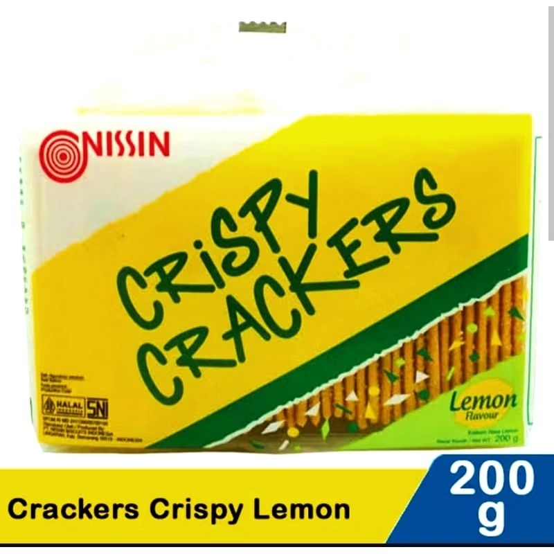 Jual Nissin CRISPY CRACKER lemon 200 gram | Shopee Indonesia