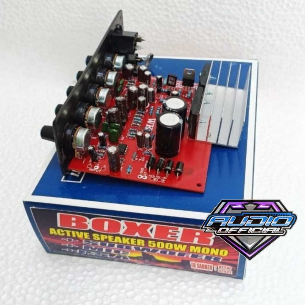 Jual Power Speaker Aktif BOXER 500W Transistor SANKEN 5DY 2sa1216 ...