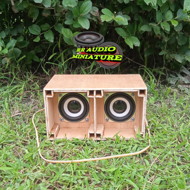 Jual box speaker planar double + speaker 2 inch | Shopee Indonesia