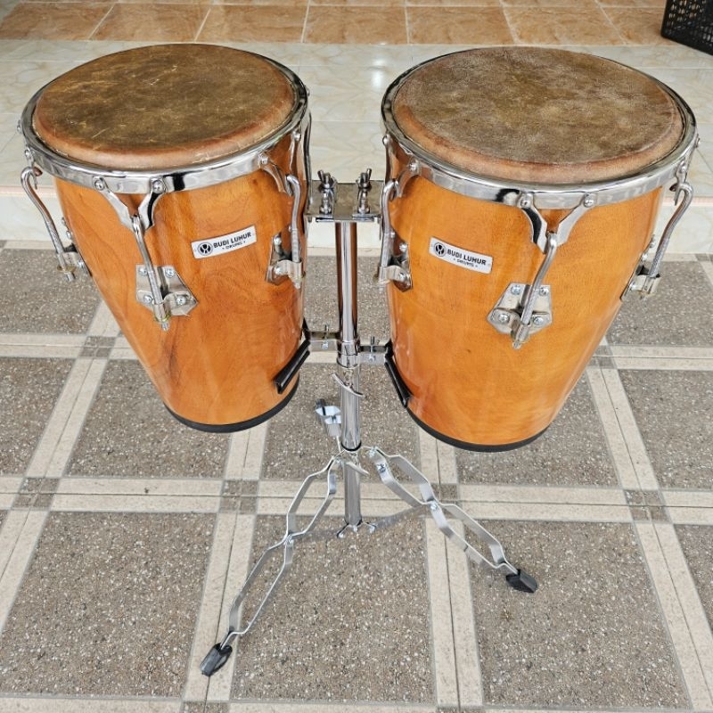Jual Mini Conga Travel Conga Bongo Drum Head Kulit Sapi 9 inch 10 inch ...
