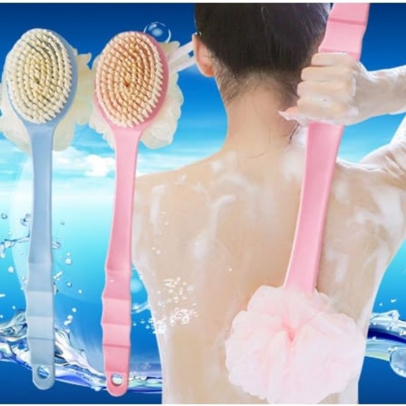 Jual 3M_Sikat Punggung Shower Puff Mandi 2in1. | Shopee Indonesia