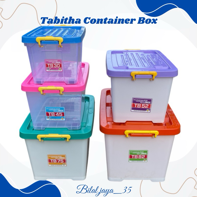 Jual [Kargo] Tabitha Container Box Plastik Kotak Penyimpanan Besar ...