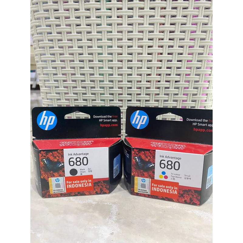 Jual HP Tinta Printer 680 Black dan Tri Colour | Shopee Indonesia