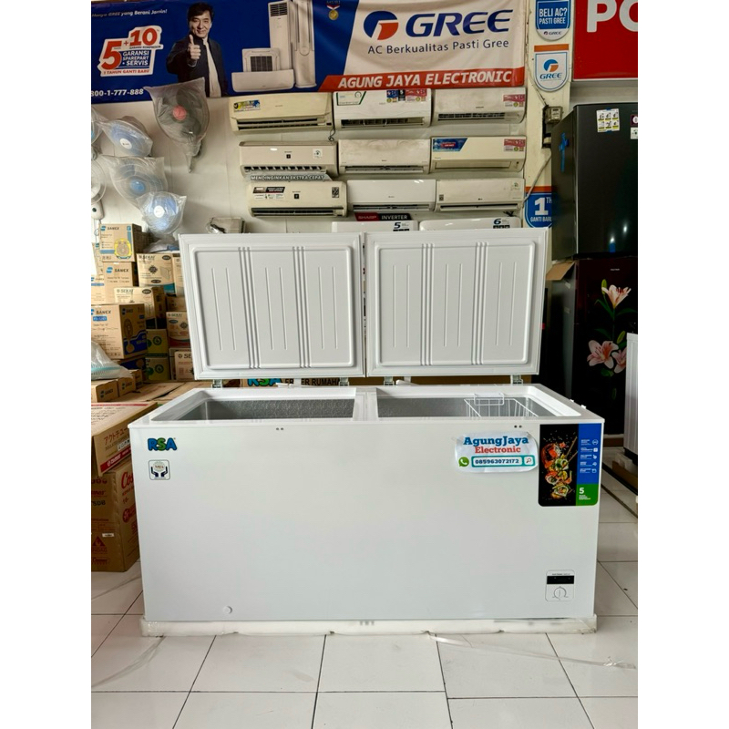 Jual RSA CHEST FREEZER CF-600 FREEZER BOX JUMBO LEMARI PEMBEKU 600 ...