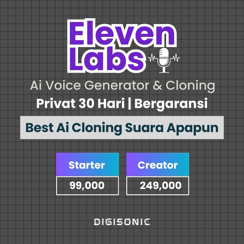 Jual Elevenlabs Ai Voice Cloning Premium 6 Hari Resmi Shopee Indonesia