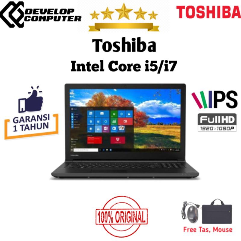 Jual laptop murah Toshiba Intel Core i5/i7 Ram 16GB MULUS BERGARANSI 1