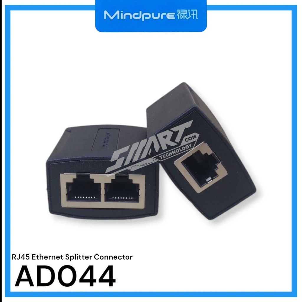 Jual MINDPURE AD044 Barel RJ45 1 IN 2 NETWORK CONNECTOR / BAREL RJ45 ...