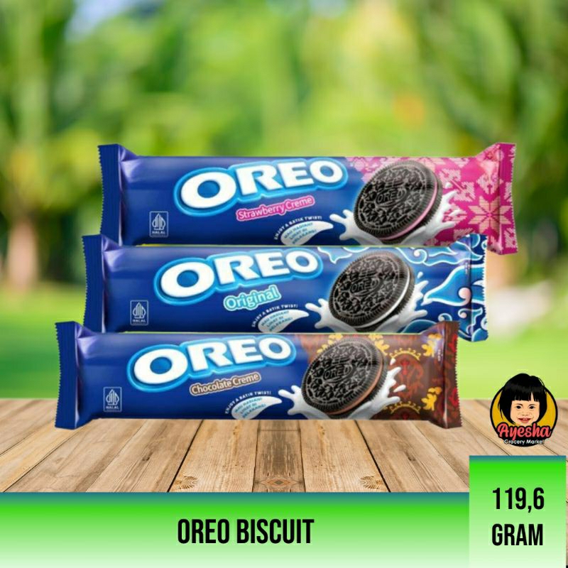 Jual Oreo Biskuit 119,6 gram - 3 Varian Rasa | Shopee Indonesia