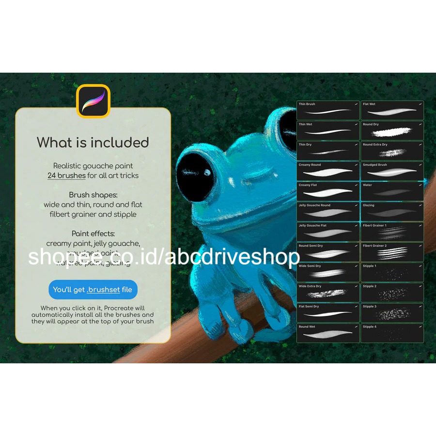 Jual Procreate Brush - Gouache Procreate Brushes | Shopee Indonesia