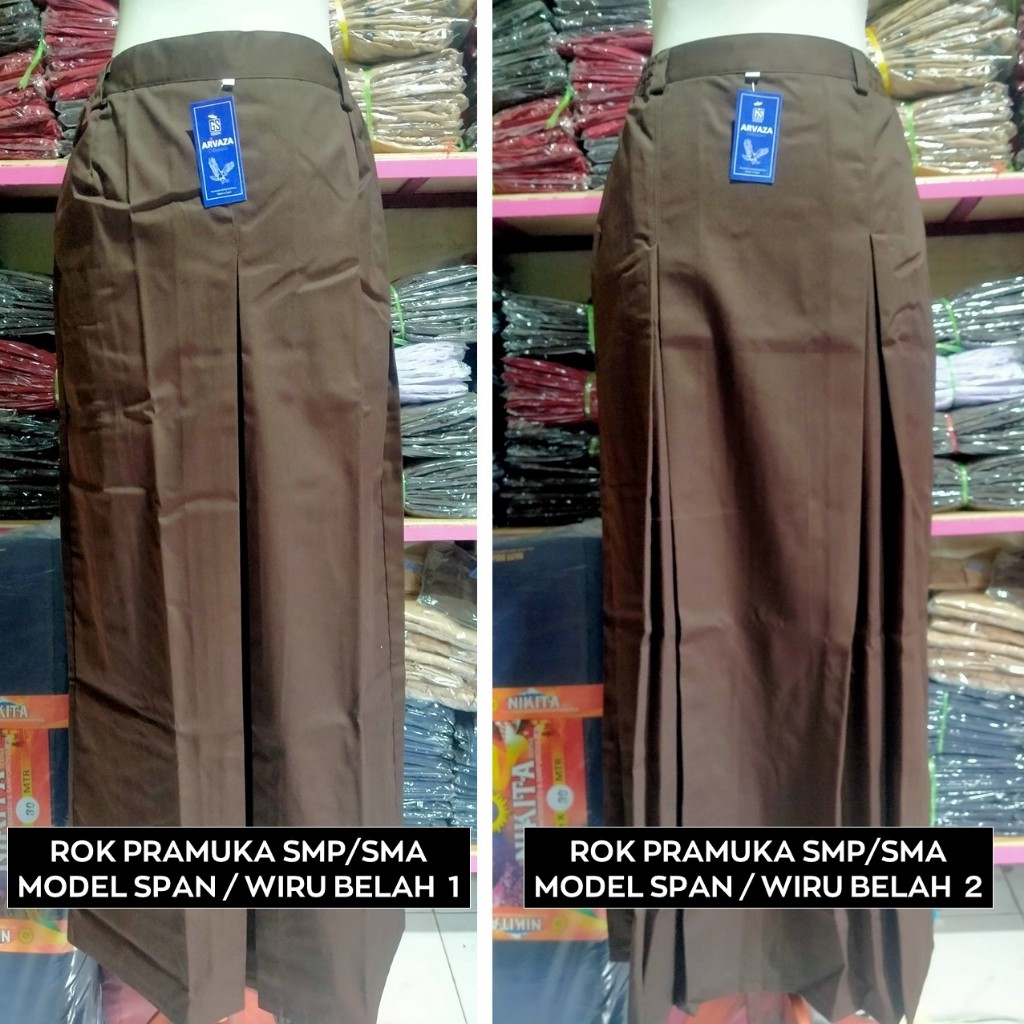 Jual Rok Pramuka SMP SMA Panjang Span Seragam Sekolah | Shopee Indonesia