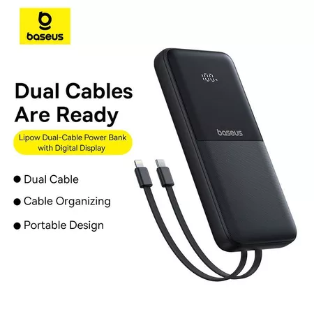 Power Bank Dual Cable