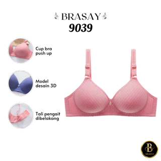 Brasay Big Size Wanita Tanpa Kawat Bra Seamless 9039