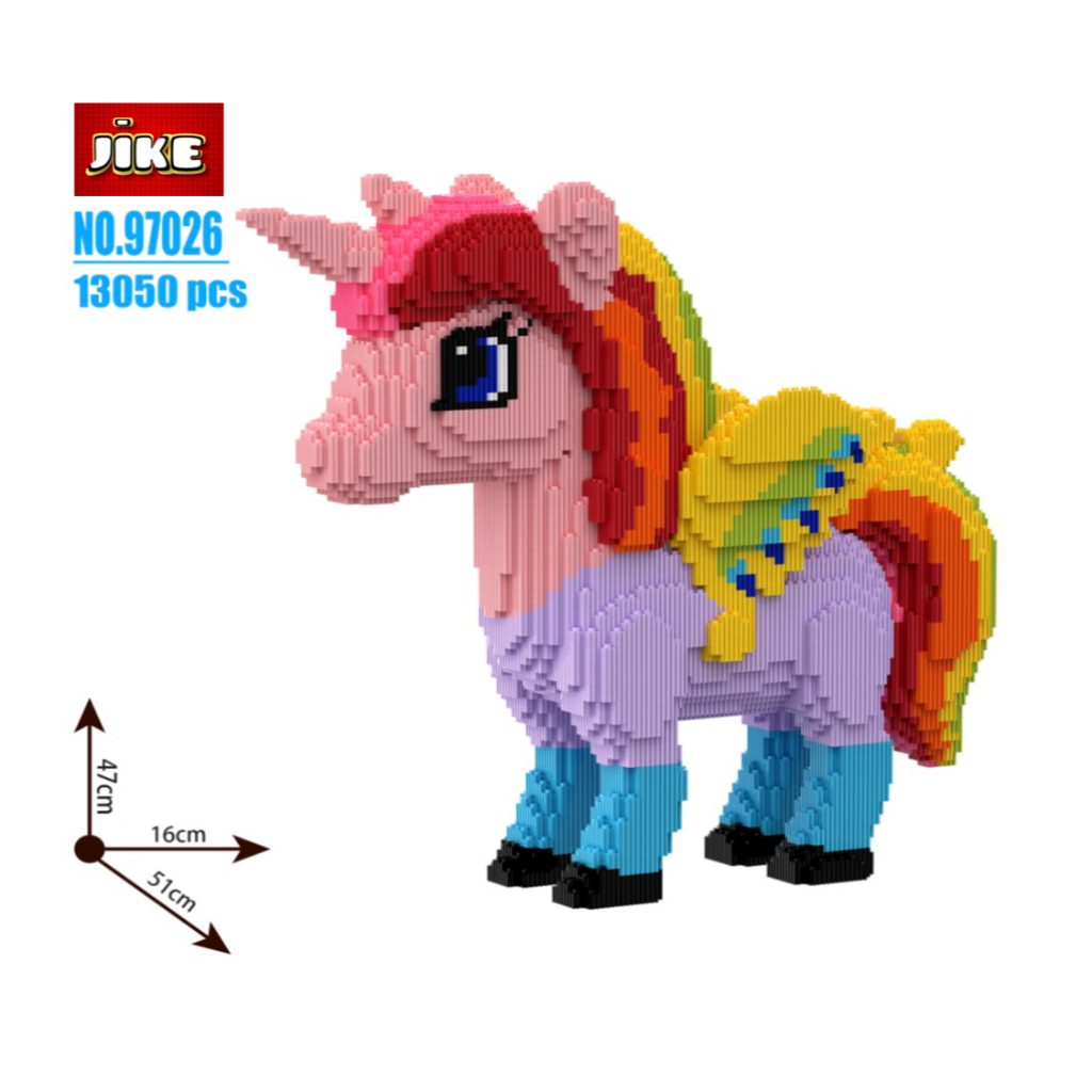 Jual JiKE Nano Blocks BIG Series Karakter My Little Pony, Mainan Blok ...