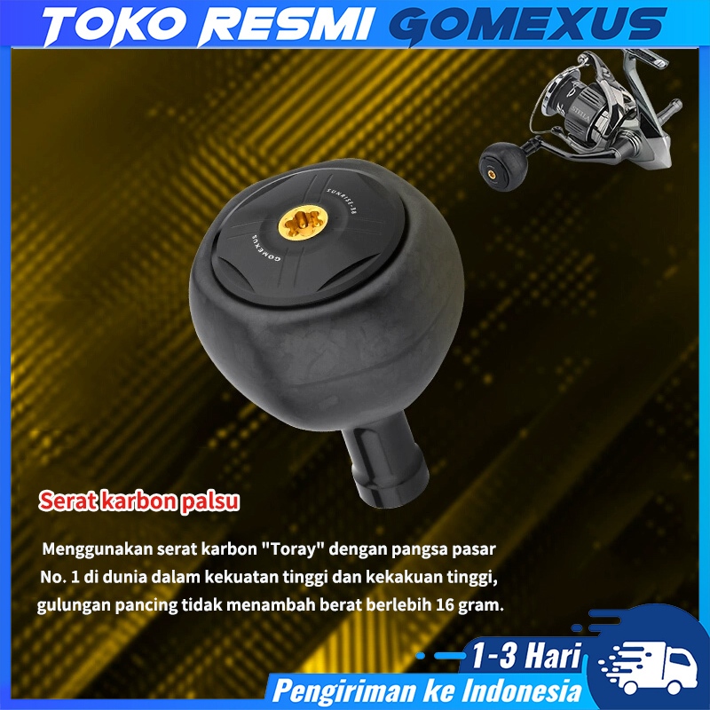 Bouton d'alimentation en carbone Gomexus 38mm