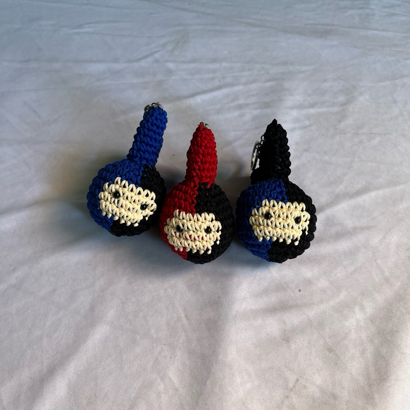 Jual Gantungan Kunci Amigurumi Balaclava Rajutan Handmade Keychain ...