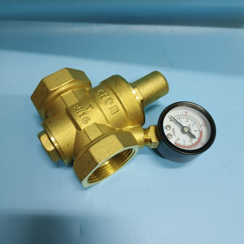 Water Pressure Regulator With Pressure Gauge, Water Filter, 1 Inch - View #5