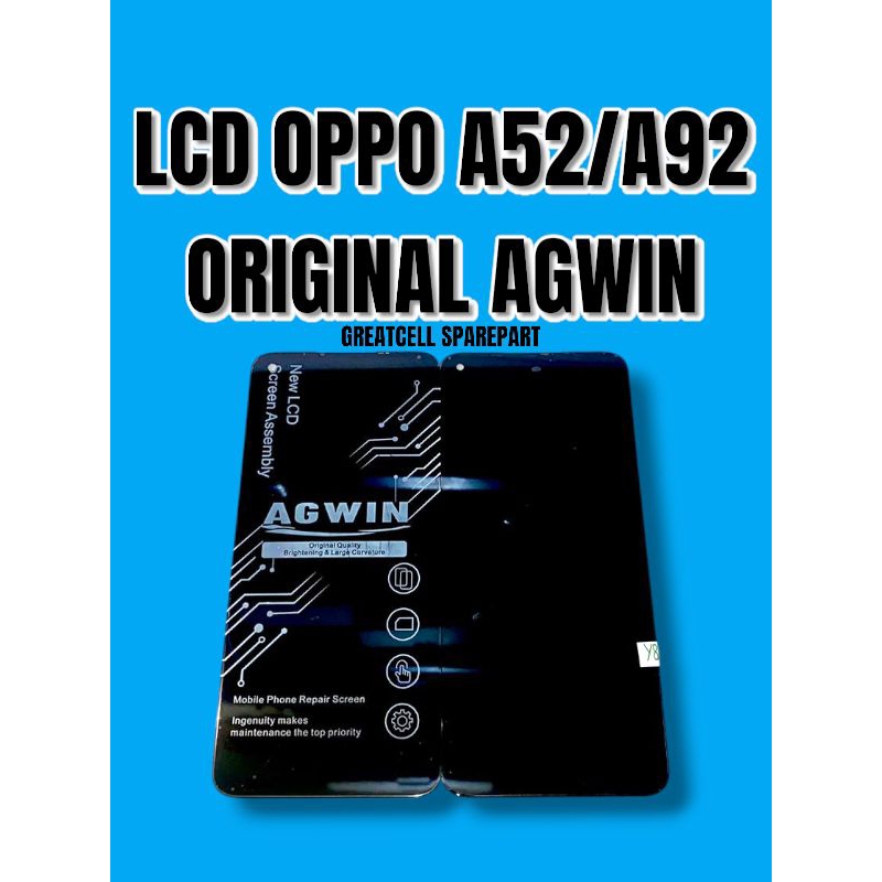 Jual LCD OPPO A52/A92 FULL SET TOUCHSCREEN ORIGINAL AGWIN Shopee
