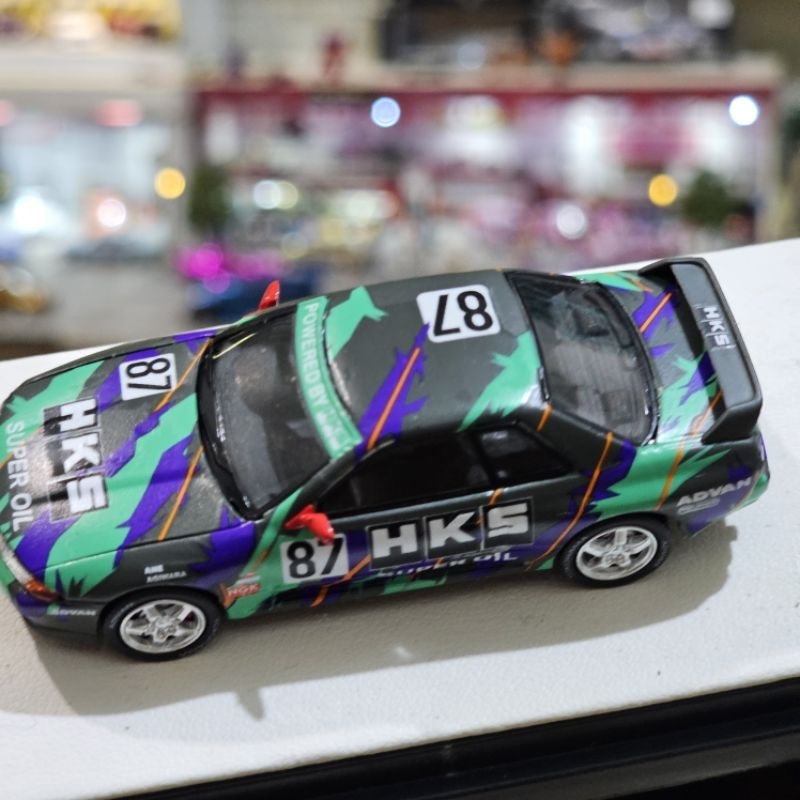 Jual time micro nissan skyline GTR R32 HKS open hood not mini GT pop ...
