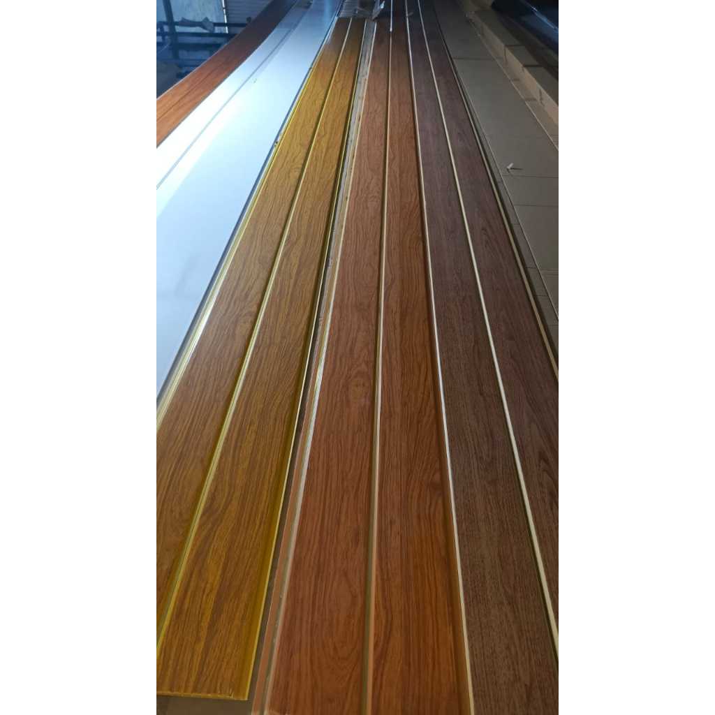 Jual Plafon PVC gold line motif kayu | Shopee Indonesia