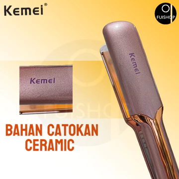 Catokan Rambut Kemei Km 459 Lurus Curly Catok Keriting 2In1 Hair Straightener