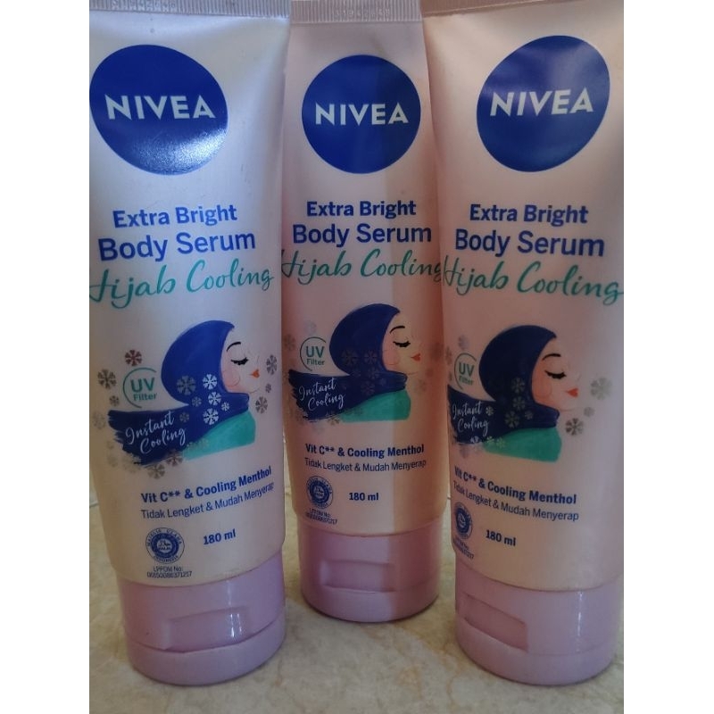 Jual Nivea Extra Bright Body Serum Hijab Cooling Uv Shopee Indonesia