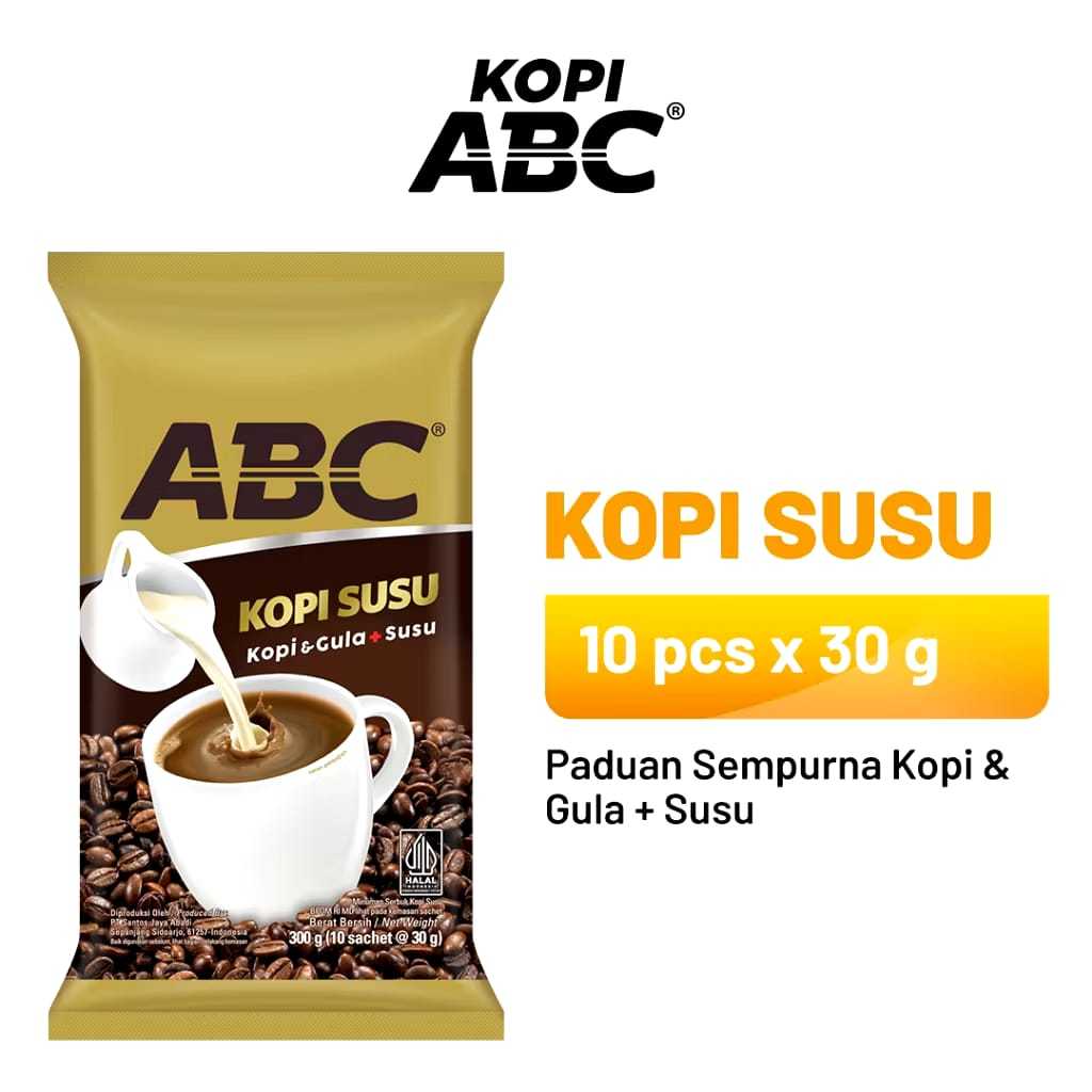 Jual [ 1 Renteng ] ABC Kopi Susu 10pcs X 30gr Paduan Sempurna Kopi ...