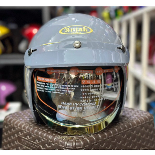 Jual Helm Bogo INJAK Original Ada Kaca Iridium | Shopee Indonesia