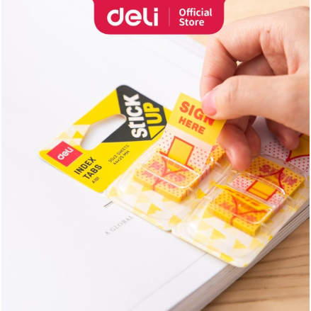 Jual Deli - Sticky Note Sign Here Index Tabs / Tanda Tangan A10101 ...