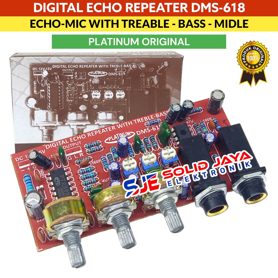 Jual KIT DIGITAL ECHO REPEATER DMS-618 MIC BASS TREABLE MIDLE VOKAL ...