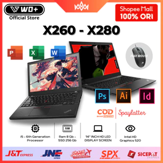 Laptop Lenovo Thinkpad X260 Core i5 Gen6 X280 Core i5 Gen8 RAM 8GB SSD 256GB COD New 99% Original