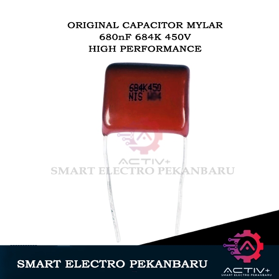 Jual ORIGINAL MYLAR 684K 450V 680nF CAPACITOR MILAR KAPASITOR 684 ...