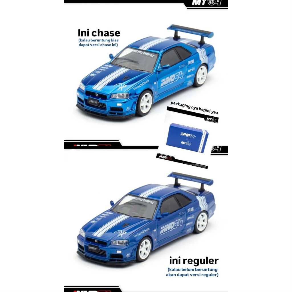 Inno64 イノモデル R34 東京オートサロンKL CHASE+NORMAL Inno64 イノモデル R34 東京オートサロンKL CHASE+NORMAL