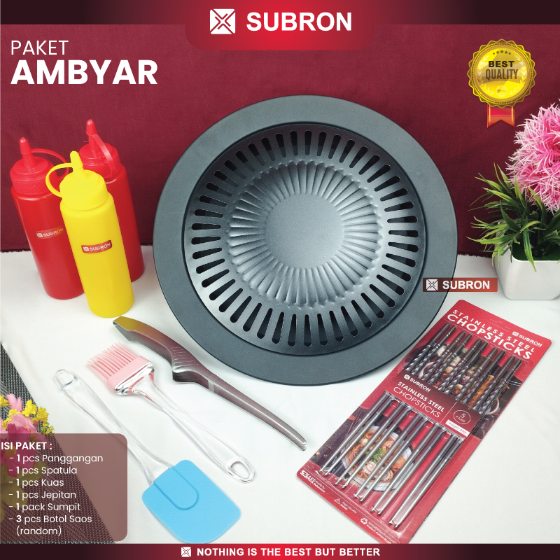Jual SUBRON Promo Paket LEBAY Alat Masak Komplit SET BQQ Grill Sukiyaki ...