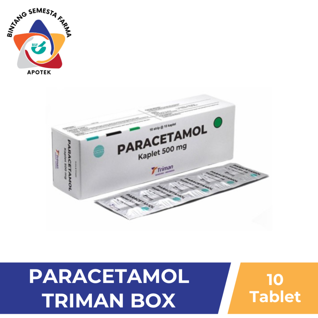 Jual PARACETAMOL TRIMAN 500MG BOX 100 TABLET | Shopee Indonesia