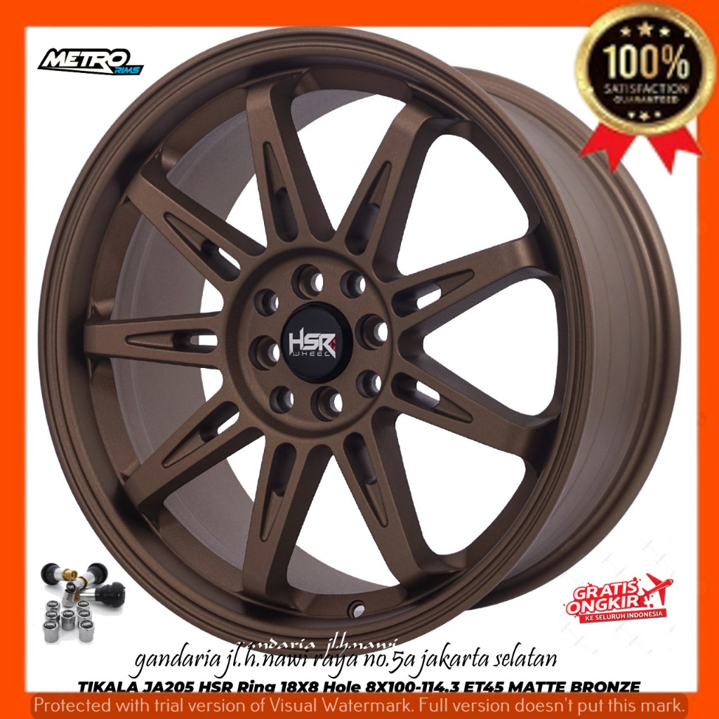 Jual VELG PELEK RACING R18 RING 18 UNTUK MOBIL SIRION AVANZA XENIA BRIO ...
