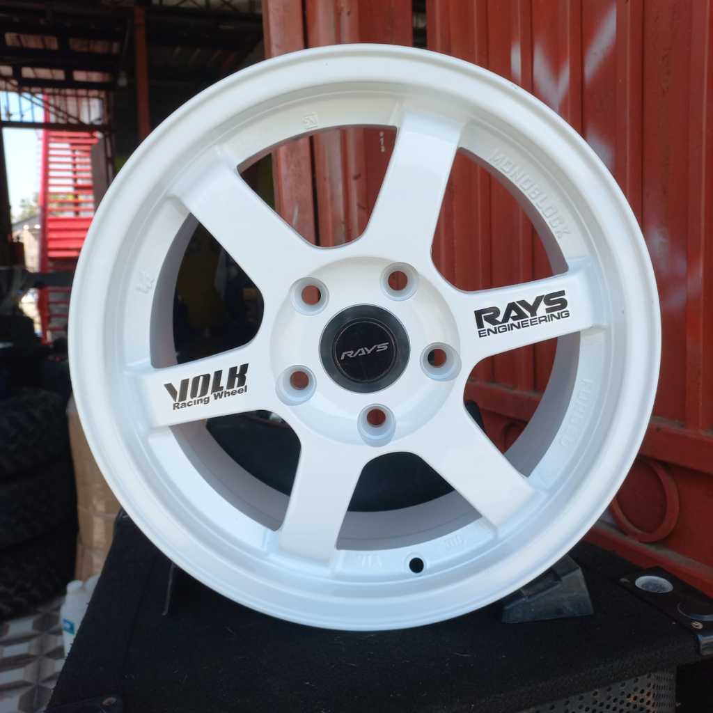 Jual VELG TE37 BTV VICTORY vcd 5x114 R15 WARNA PUTIH | Shopee Indonesia